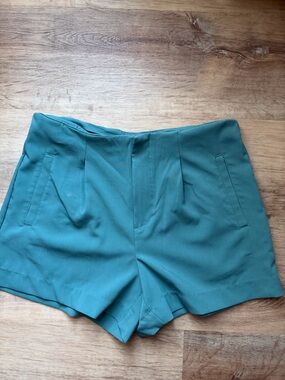 a new day Teal High-Waist Tailored Women's Shorts